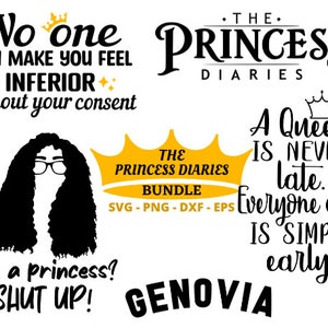 Princess Diaries SVG, Mia Thermopolis SVG, Genovia SVG