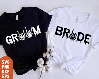 Bride or Die Svg, Till Death Do Us Party, Halloween Bride Shirt, Bride Skeleton Hand Svg, Halloween Matching Wedding Shirts Svg