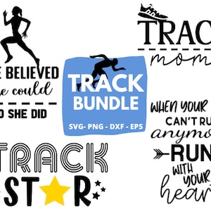 Runner Svg Bundle | Track Star SVG | Track Mom SVG | Woman Runner SVG |