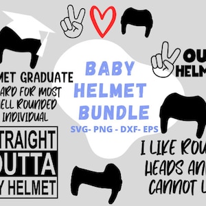 Baby Helmet SVG Bundle, Straight Outta My Helmet, DOC Band Svg