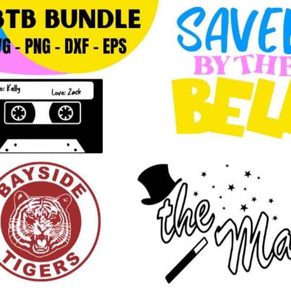 Saved By The Bell SVG, PNG Bundle