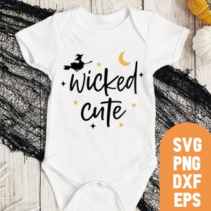 Diseño de mono de Halloween con bruja malvada SVG (archivos digitales)