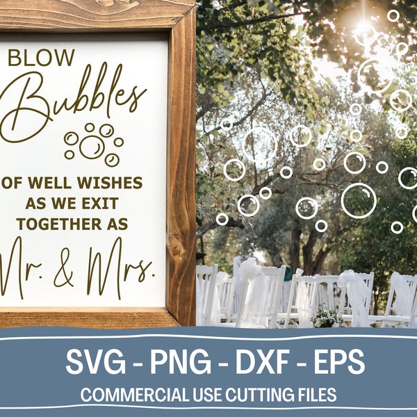 Blow Bubbles Of Well Wishes For The Mr. And Mrs., Bubble Send Off Sign Png, Love Is In The Air Wedding Png, Bubbles Wedding Send Off Svg