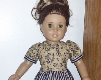 Vestido escolar para muñecas de 18"