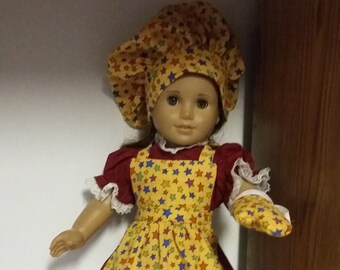 Juego de horneado de muñeca Chef de 18"