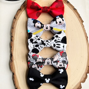 Mickey Mouse Bowties, Mickey bowtie, Mickey Mouse first birthday,Disney bowties, Mickey Mouse birthday,Bow ties for boys