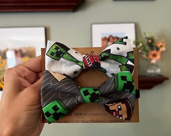 Minecraft Creeper Bow Tie, Gamer Gift - Etsy