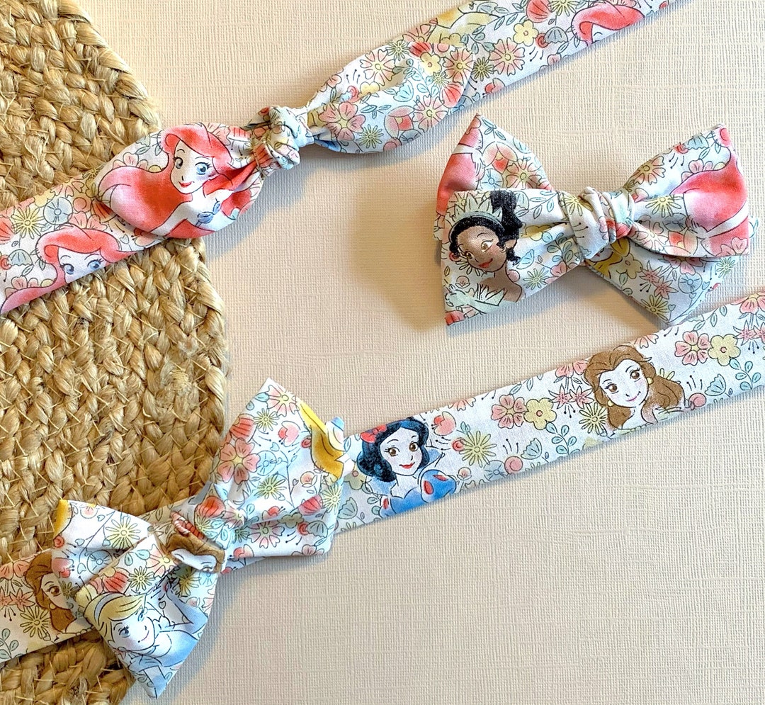 Disney Princess Hair Bow, Disney Princess Headbands, Adjustable