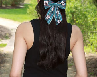 Disney hair bows, Mickey Mouse, Disney bows, Mickey Mouse hair bow, Longtail hair bows, mouse ears, Disney accessories, Mickey bows