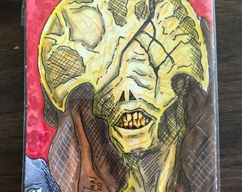 The Angel of Death - Original 4x6 Painting