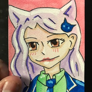 Original ACEO Fairy Tail "Human Carla" ATC