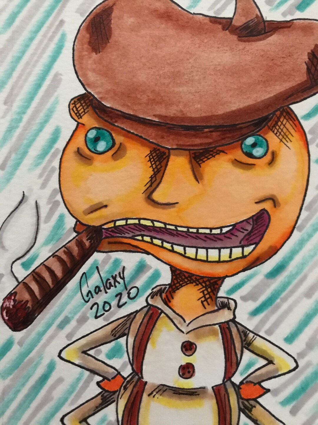 James and the Giant Peach centipede 4x6 Sketch - Etsy
