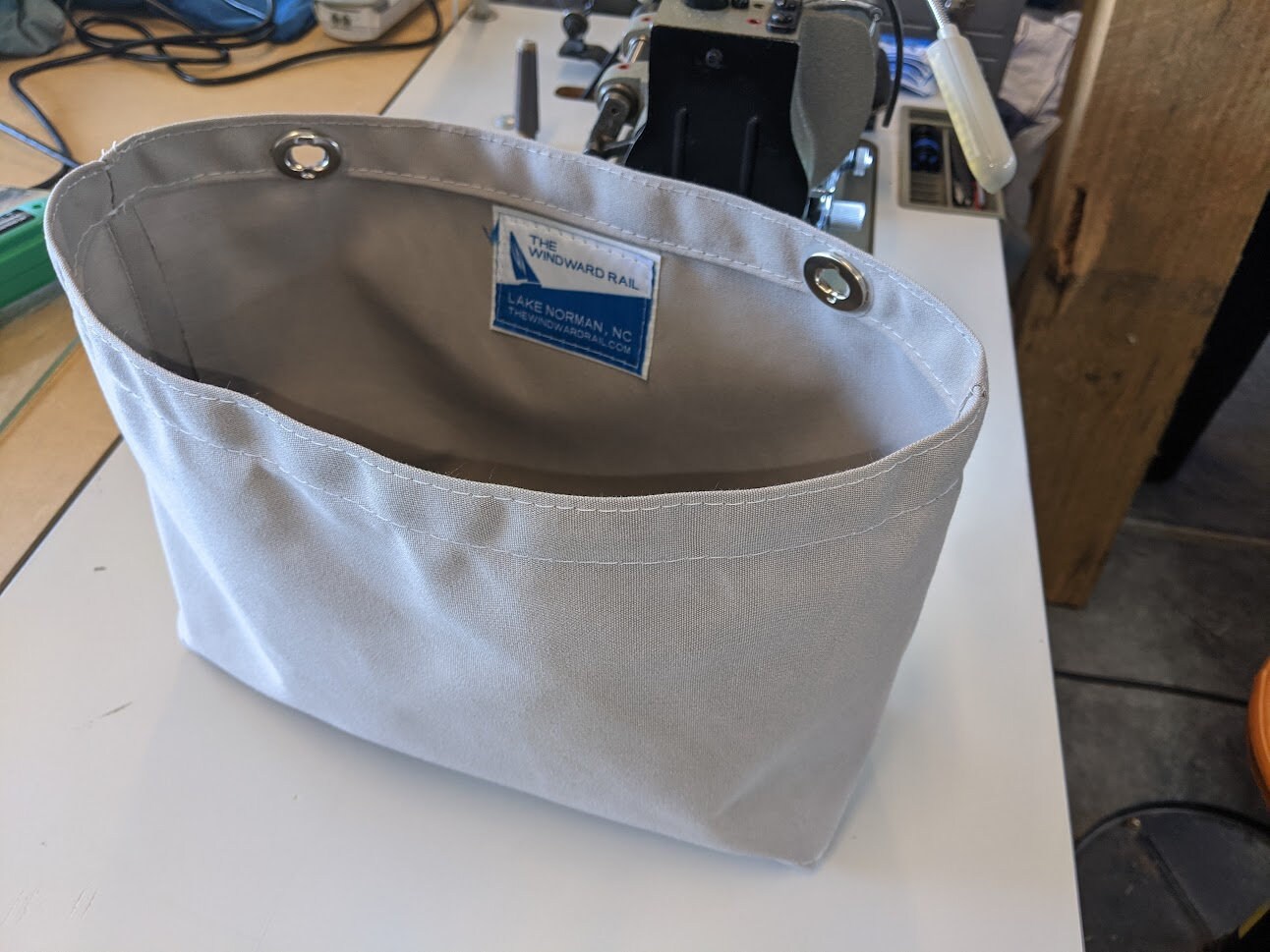 Sailboat Halyard / Sheet Bag V2.0 Sunbrella Cadet Grey Etsy