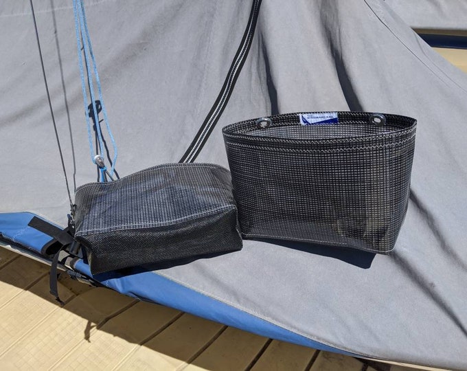 Sailboat Halyard / Sheet Bag V2.0 Dark Black Laminate Etsy
