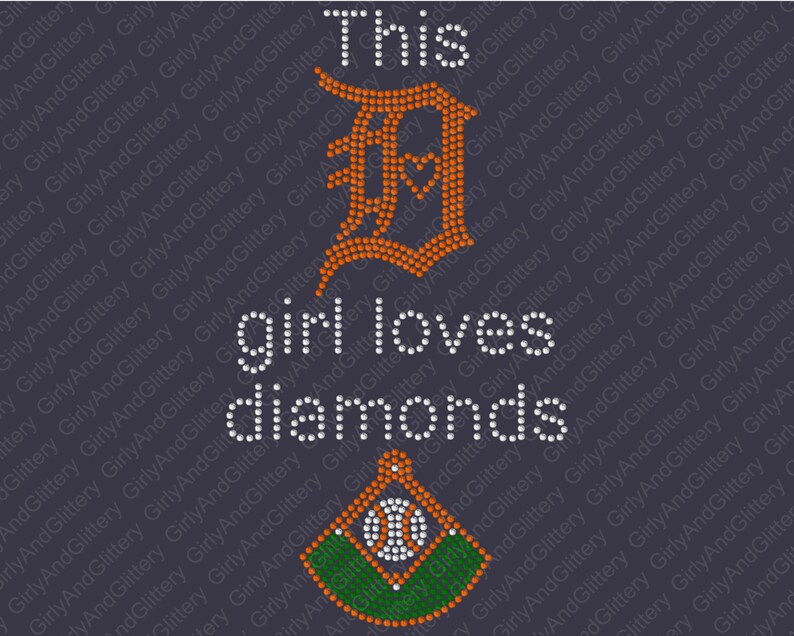 rhinestone detroit tigers shirt
