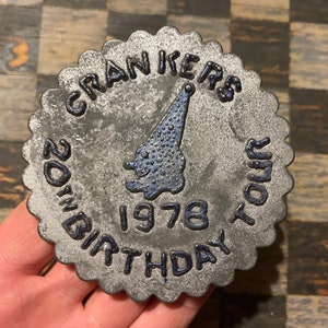 Crankers Car Club Plaque: 1978 Birthday Tour, Circus Clown Logo