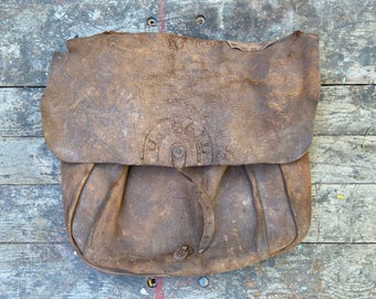 vintage leather us mail bag