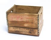 Vintage Kist Bottling CO Lancaster PA Wooden Crate, Antique Soda crate, Lancaster Advertising Antiques, Soda Bottle box, Large Wood Box