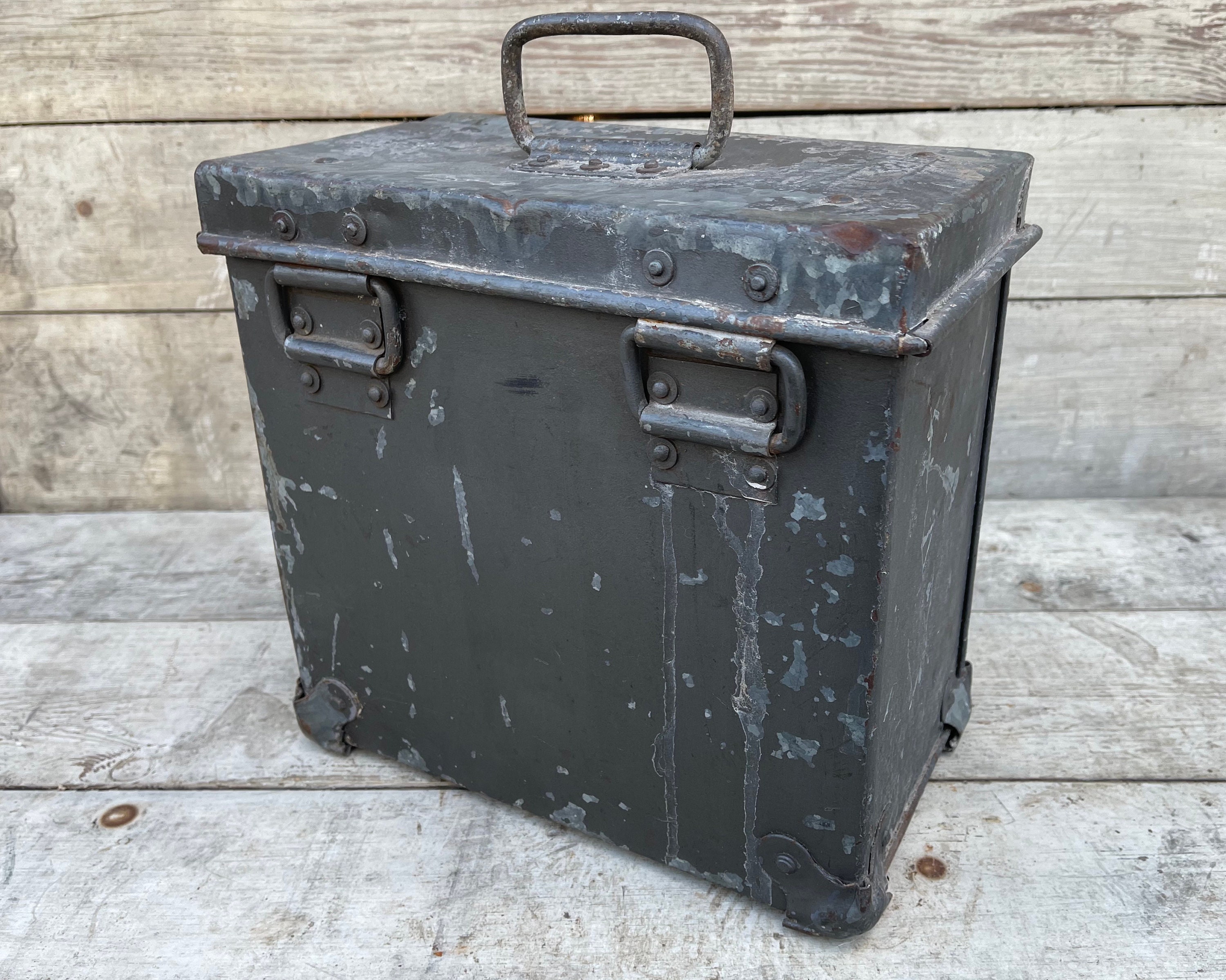 Caja fuerte antigua caja de cierre vintage con mango caja de | Etsy