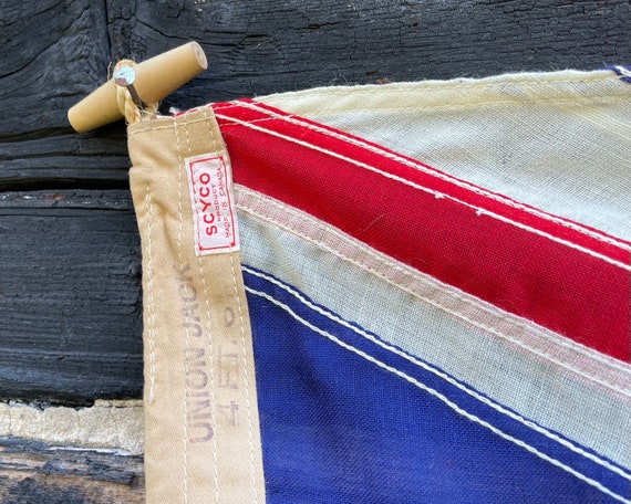 ヴィンテージ ユニオンジャック旗：イギリス第二次世界大戦時の航海用