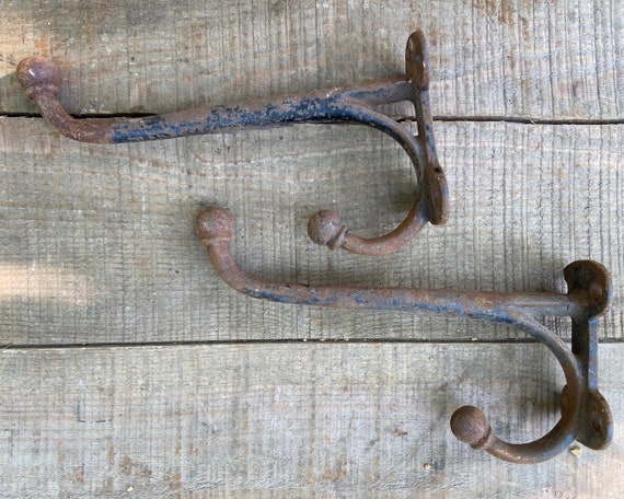 Antique Cast Iron Hook Hanger Coat Hook Wall Fixture Hardware Hangers Coat  Rack Hat Entryway Hallway Closet Patina Aged Farmhouse Home Hook -   Canada