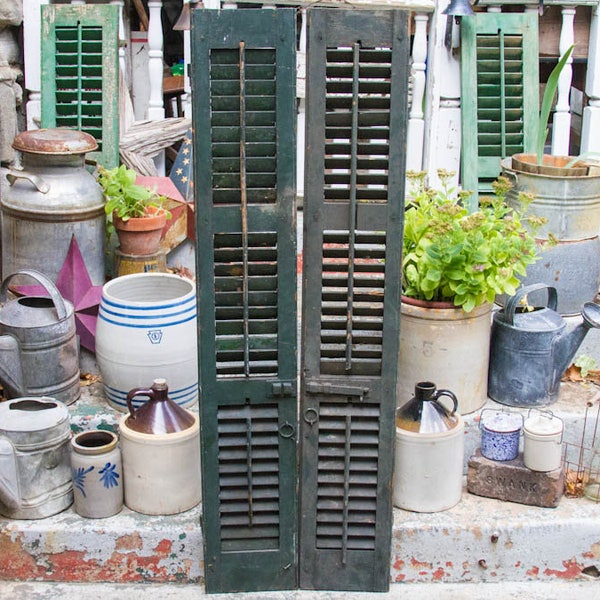 Rustic Shutters Etsy