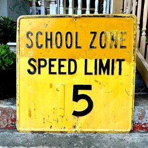 School Zone Speed Limit Sign - Etsy