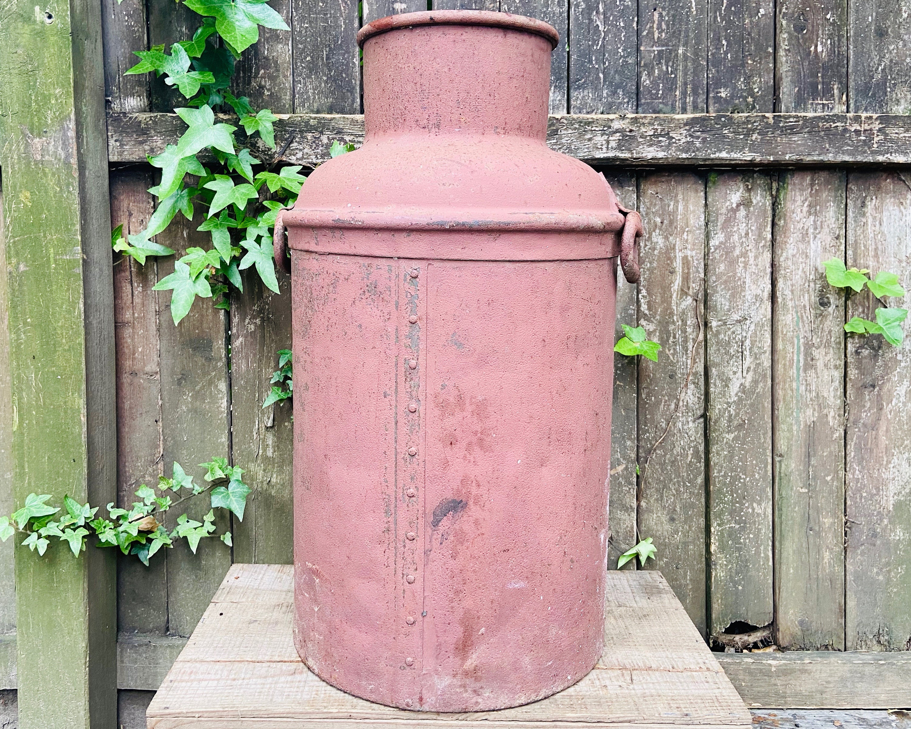antique milk can