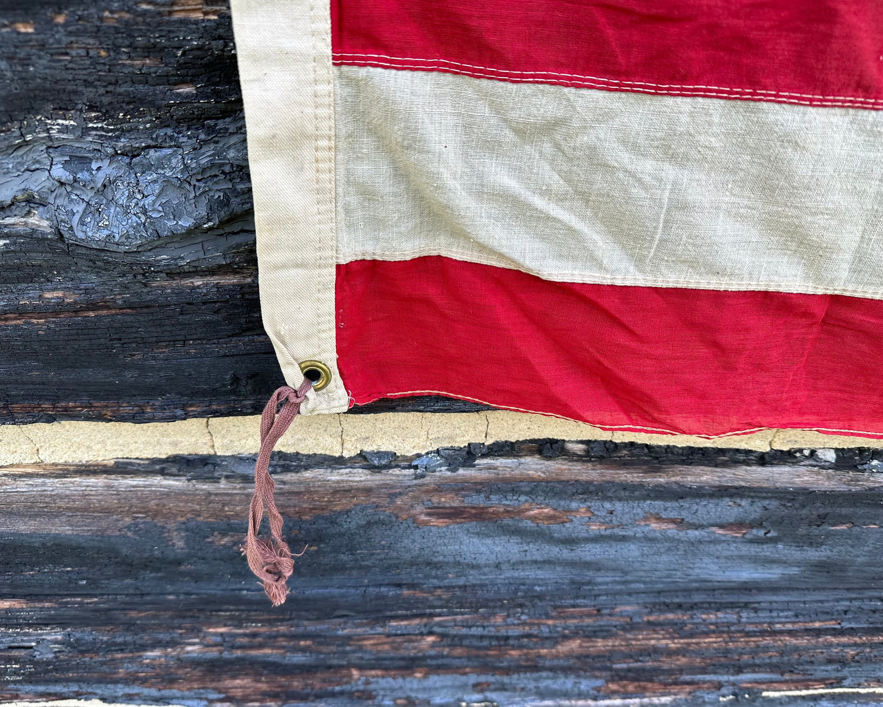 実物 アメリカ合衆国国旗 推定1940年代 48スター 48星 実物 アメリカ合衆国国旗 推定1940年代 48スター 48星