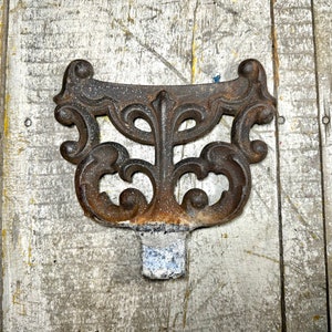 Antique Cast Iron Boot Scrape: Victorian Ornate Doorstop, Architectural Salvage