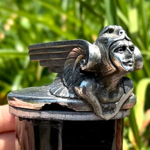 Radiator Cap Hood Ornament, Winged Goddess Viking, Original Chevrolet Flying Motorist, 1920s Attachment, Statue, Sculpture, ART DECO