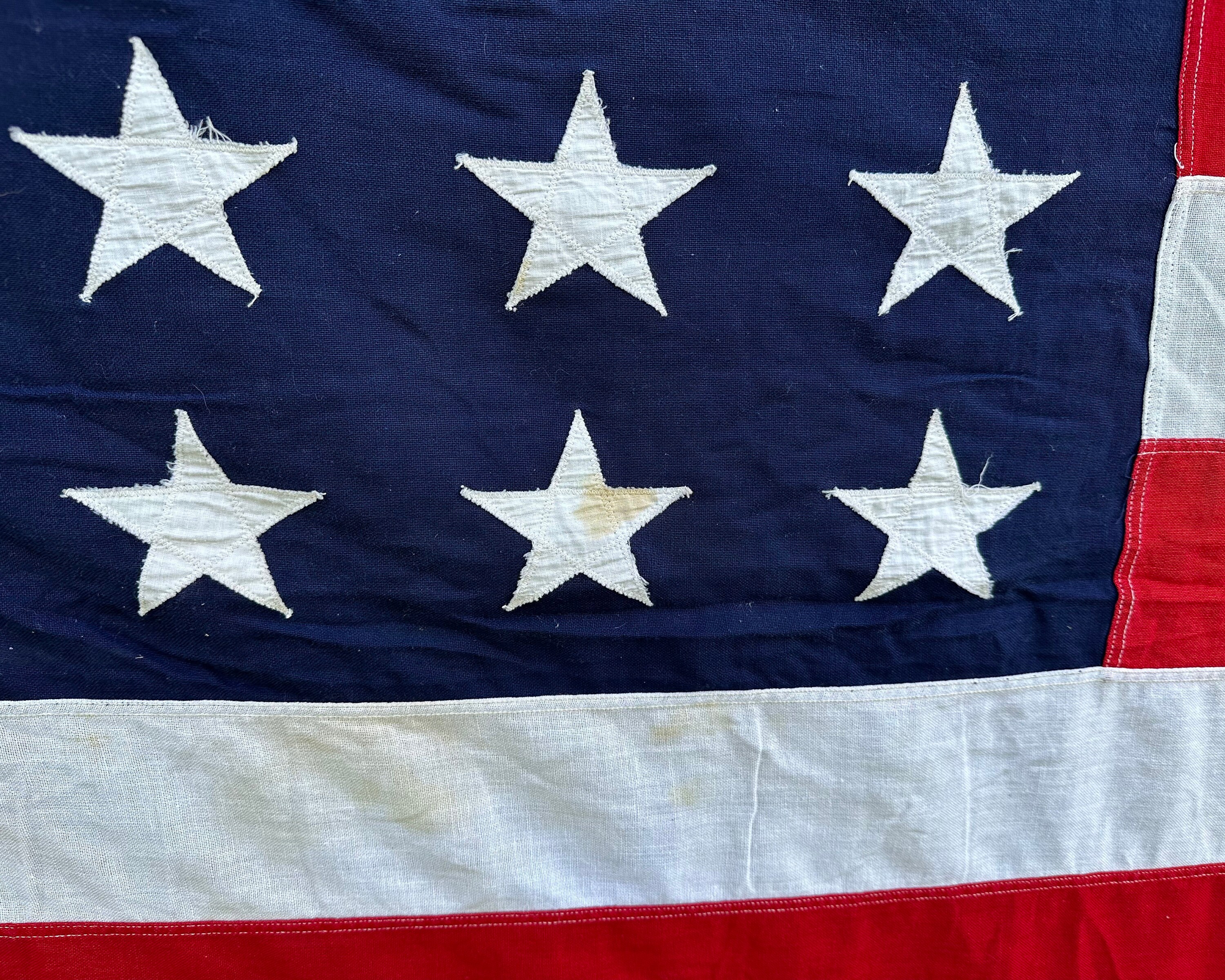 USA製 40s 50s 特大 ビンテージ アメリカ 国旗 星条旗 48スター 特大 ビンテージ USA製 アメリカ国旗 星条旗 50星 フラッグ コットン