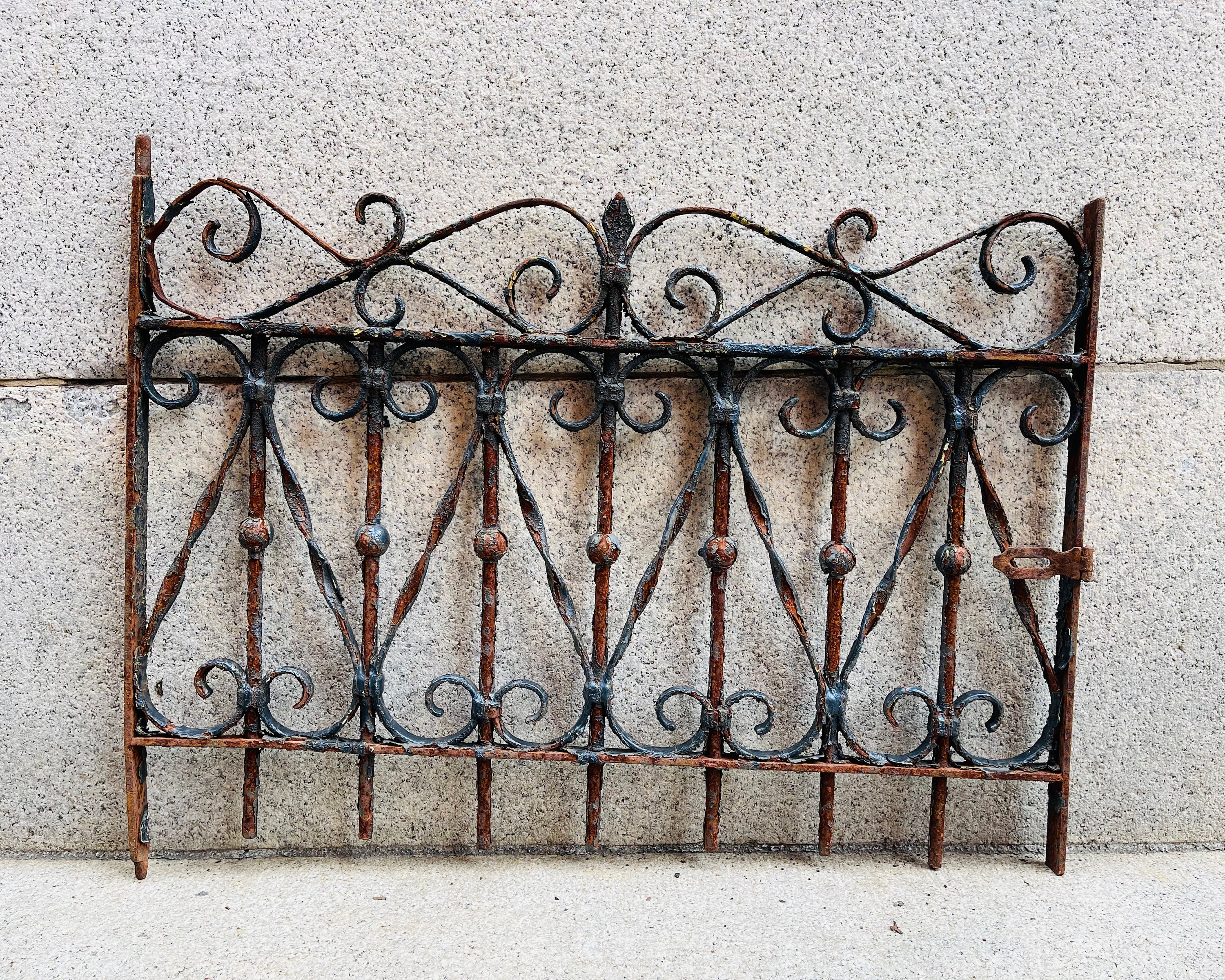 antique iron garden gate