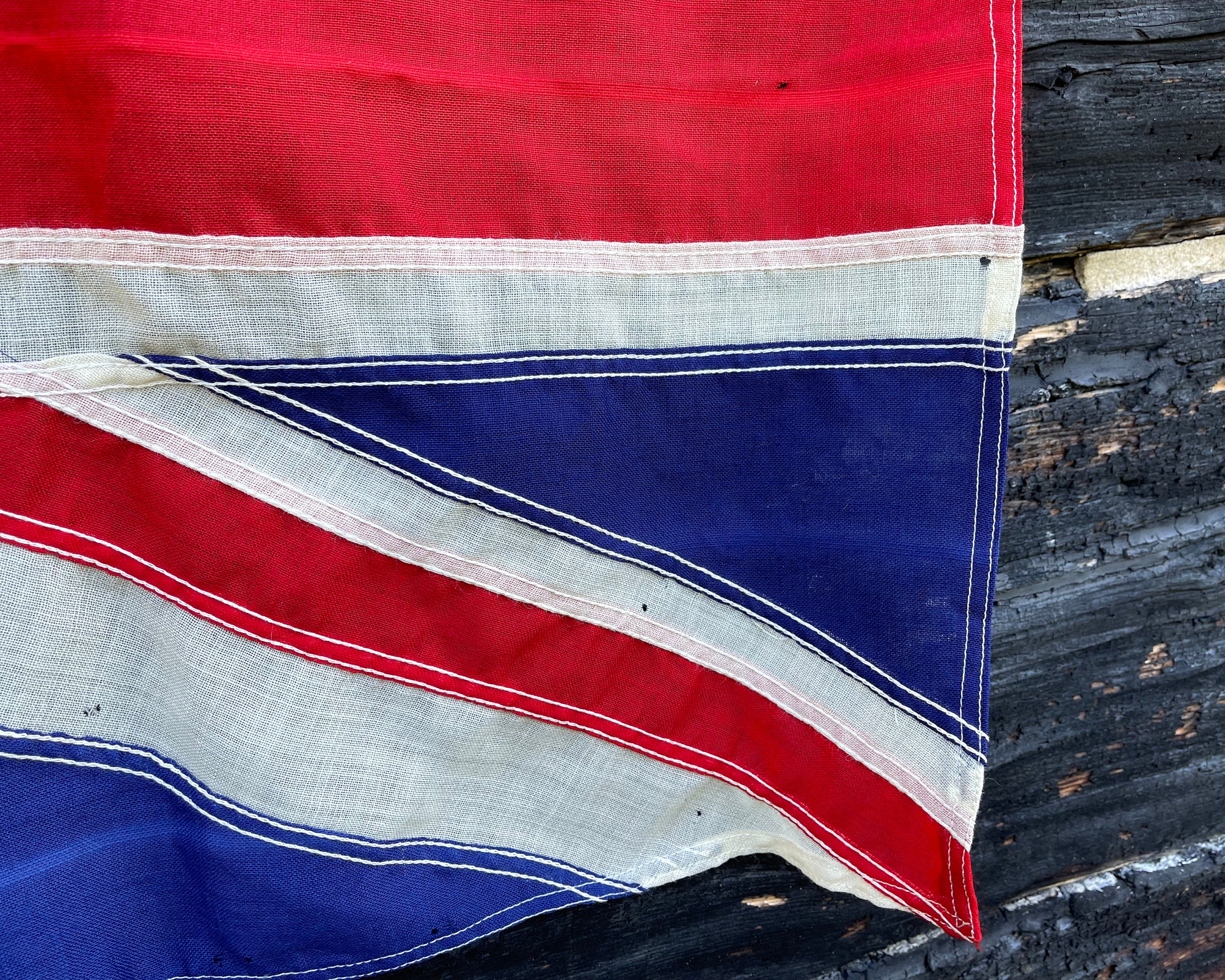 Vintage Union Jack Flag: British WWII Nautical Decor (4 1/2