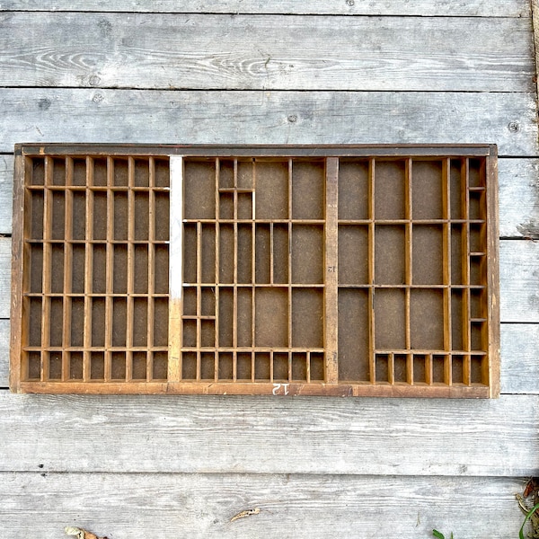 Wooden Printers Tray Wall Decor Etsy