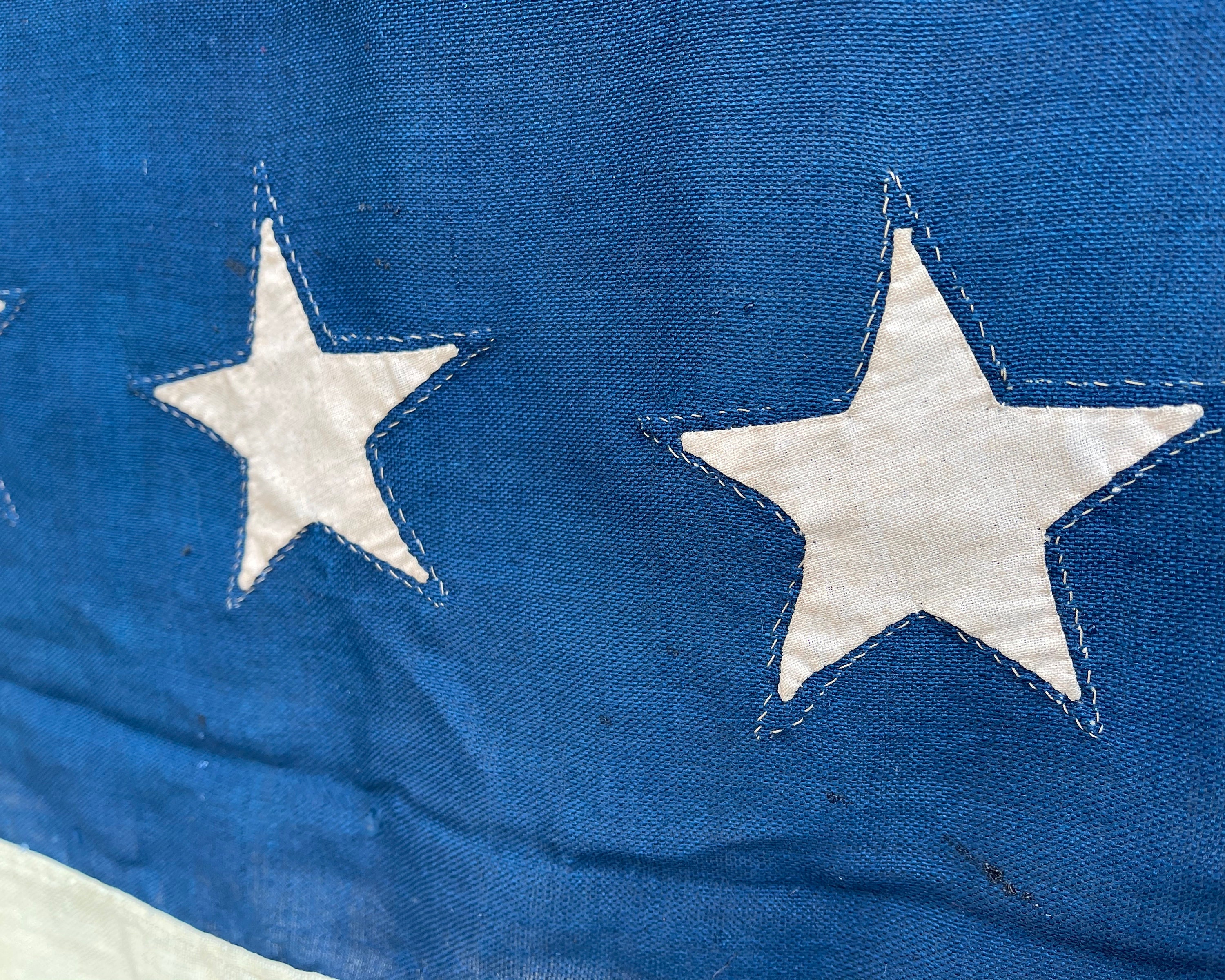 Bandiera Americana Con Stelle In Cerchio