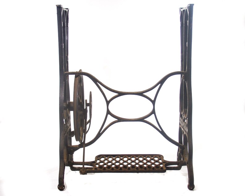 Antique Sewing Machine Base Cast Iron Table Legs Vintage ...