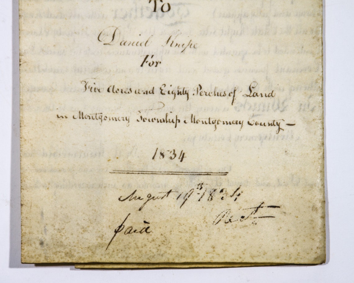 Antique Document 1800s Land Deed Farmhouse Barn Deed Old Etsy
