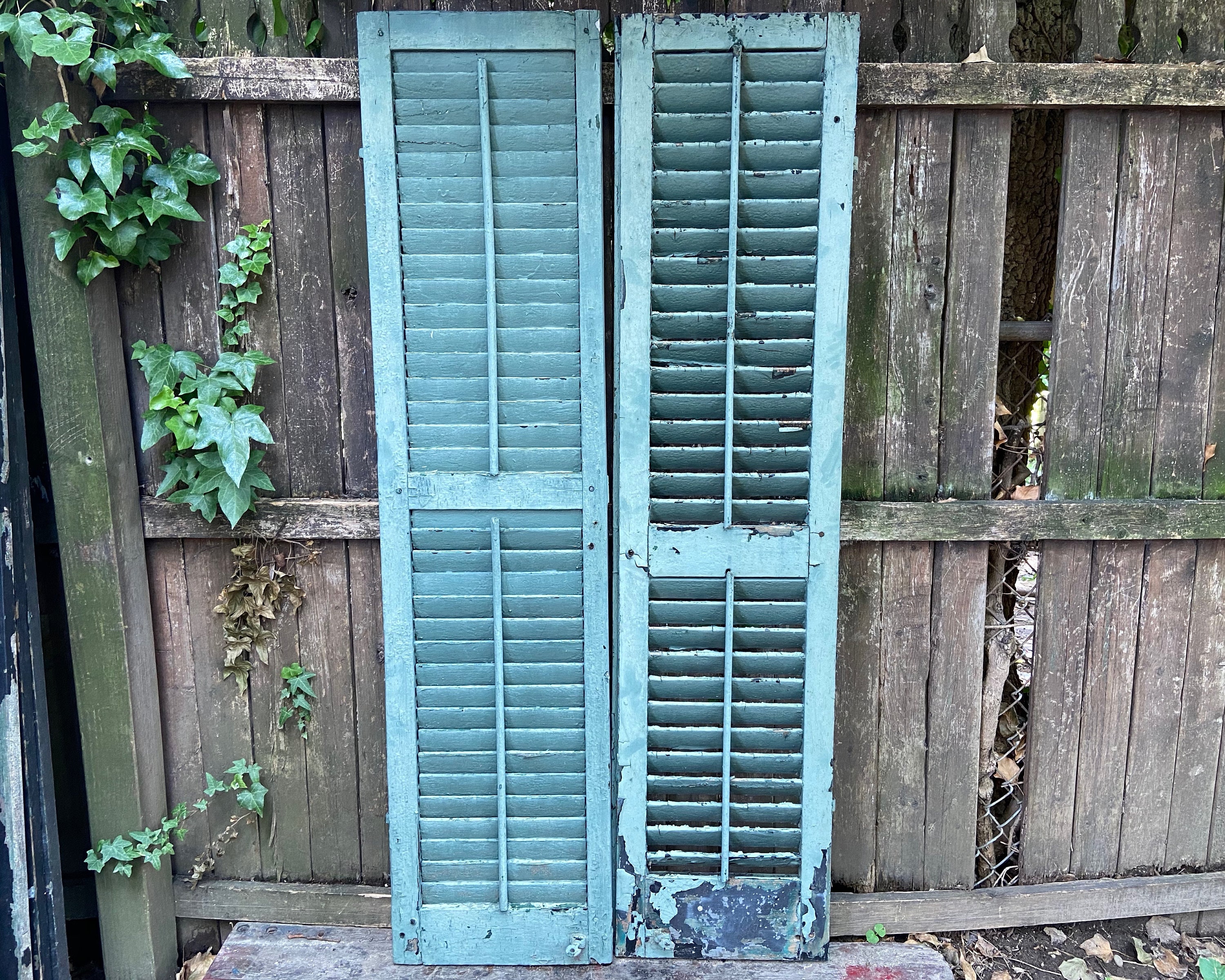 Antique Wooden Shutters Distressed, Antique Wooden House Shutters