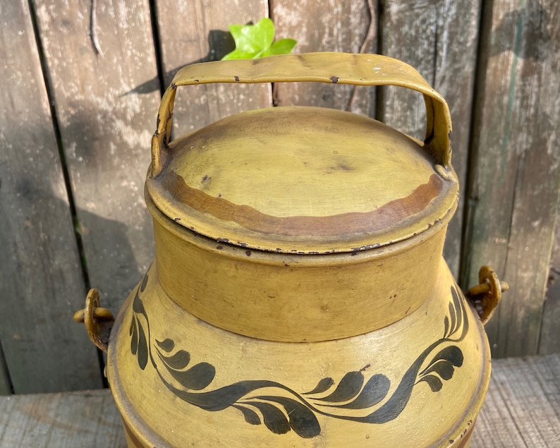 Vintage Milk Can Antique Milk Jug Rustic Home Decor Antique Milk Churn Garden Decor Yard Art Outdoor Decorations Old Farm House Cream Can image 5