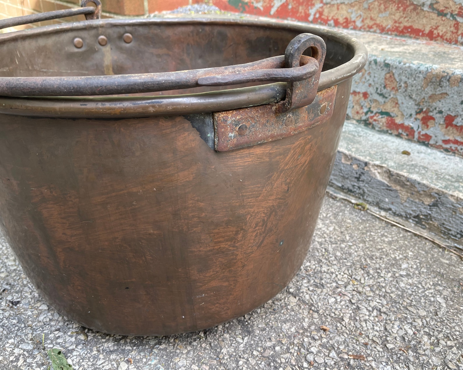Antique Apple Butter Pot 22'' EXTRA LARGE Copper Etsy
