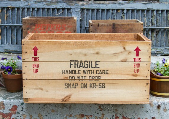 Vintage SNAP ON Tools Wooden Crate: Industrial Coffee Table, 1940s