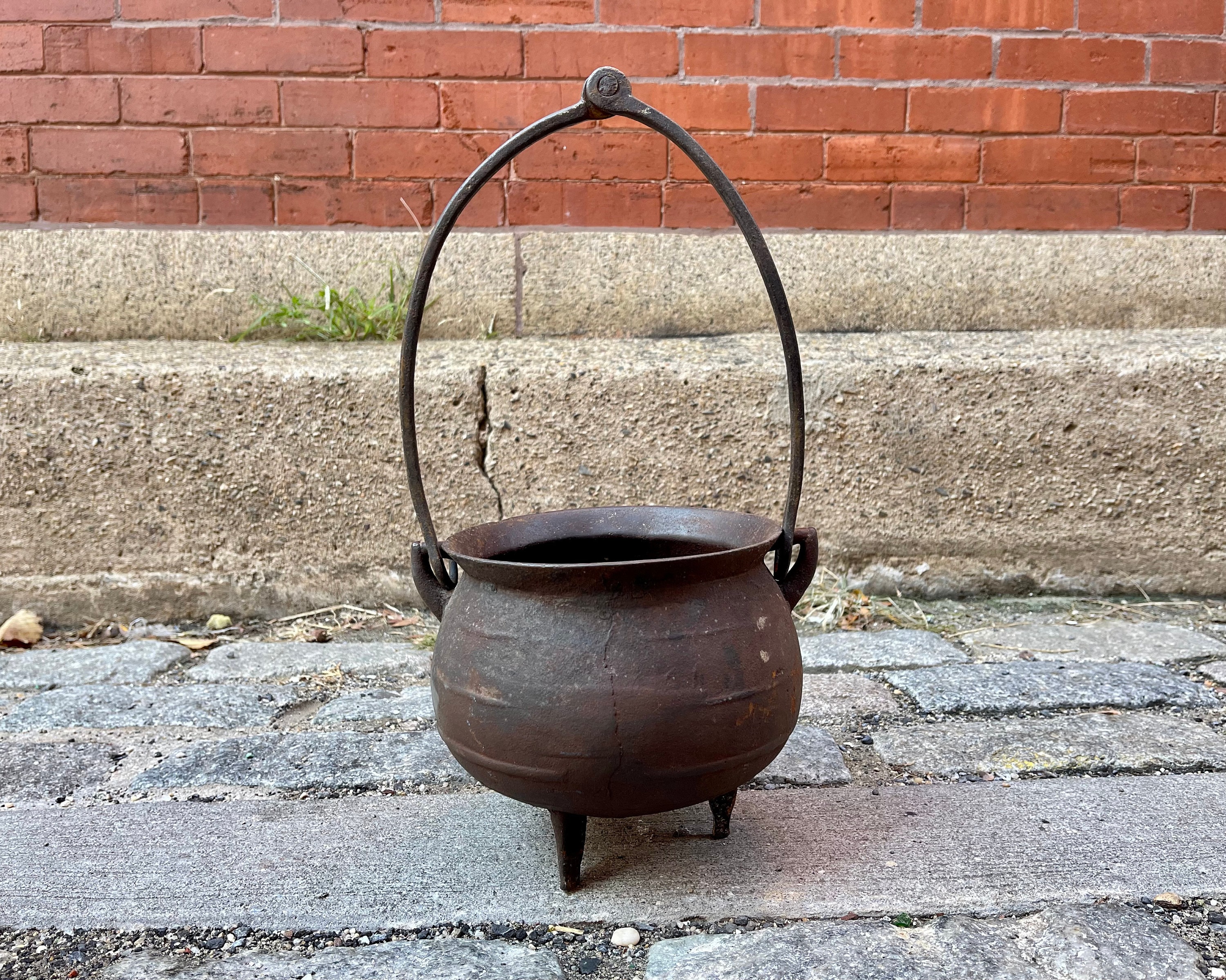 Antique SWETT Cast Iron Glue Pot Cauldron