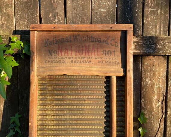 Antique National Washboard: Rustic Americana Farmhouse Decor - Etsy