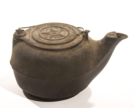 antique cast iron tea kettle
