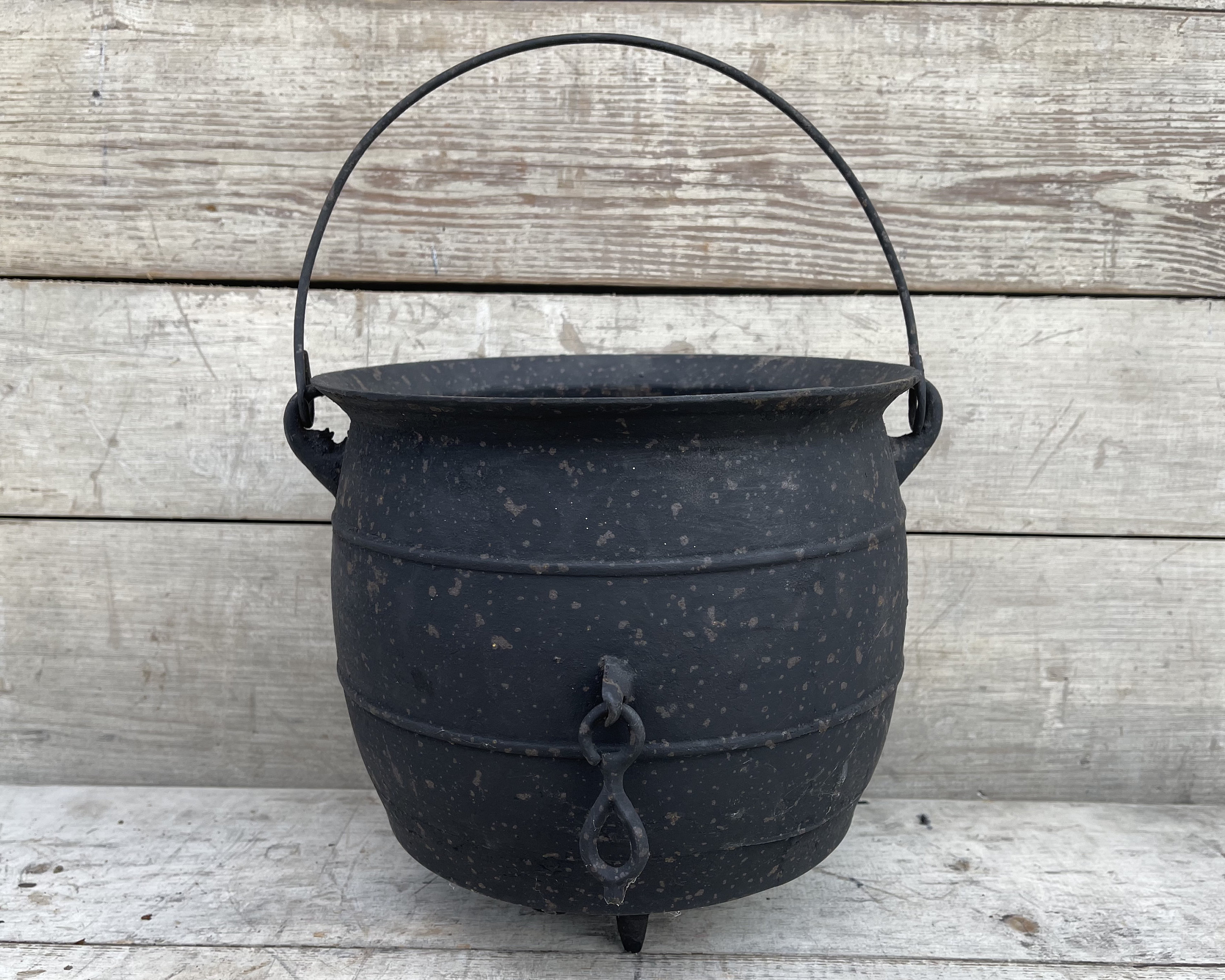 Rare Antique Cast Iron Cauldron HB Makers Mark 3 Legged | Etsy