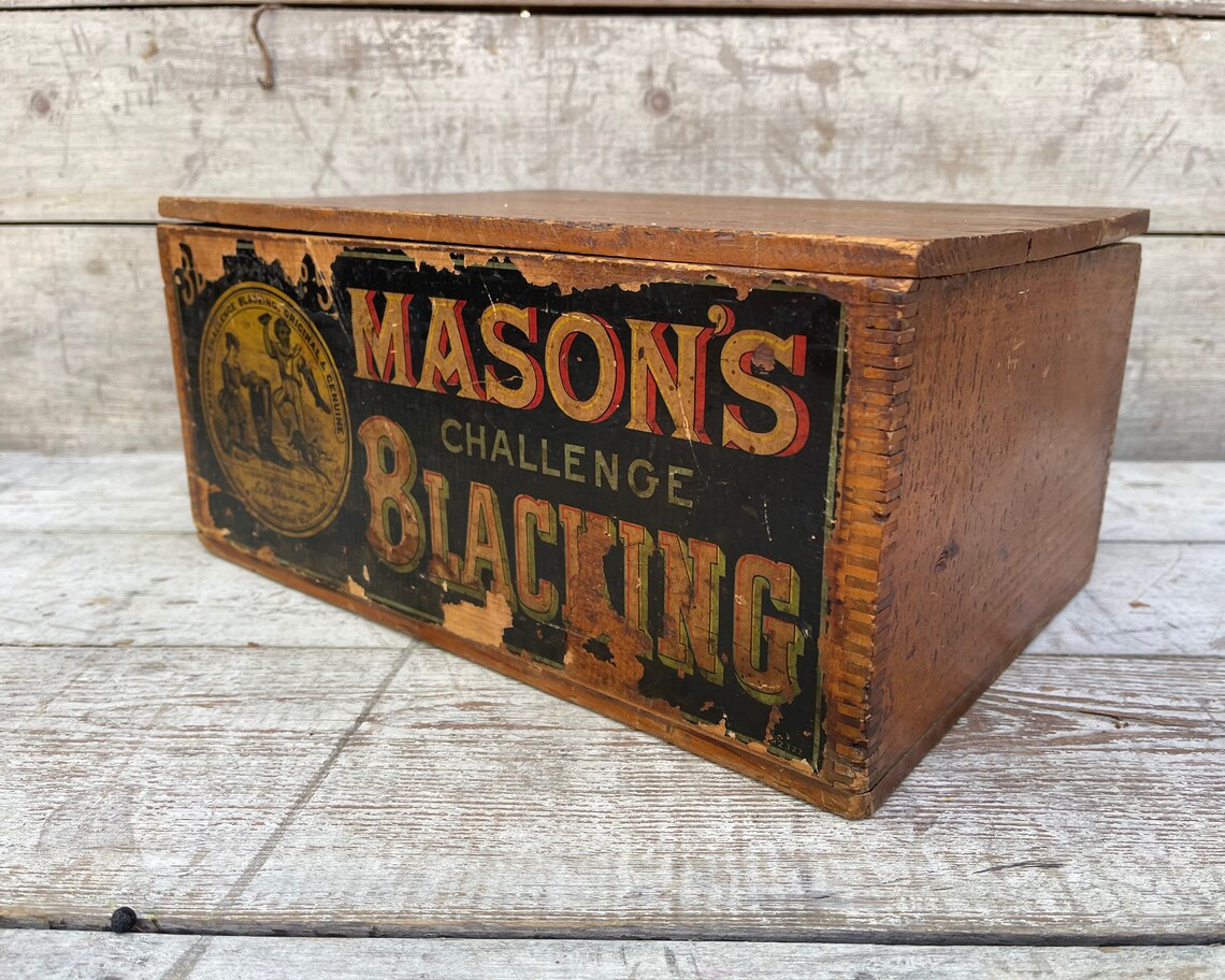 Caja polaca de zapatos antiguos publicidad americana | Etsy