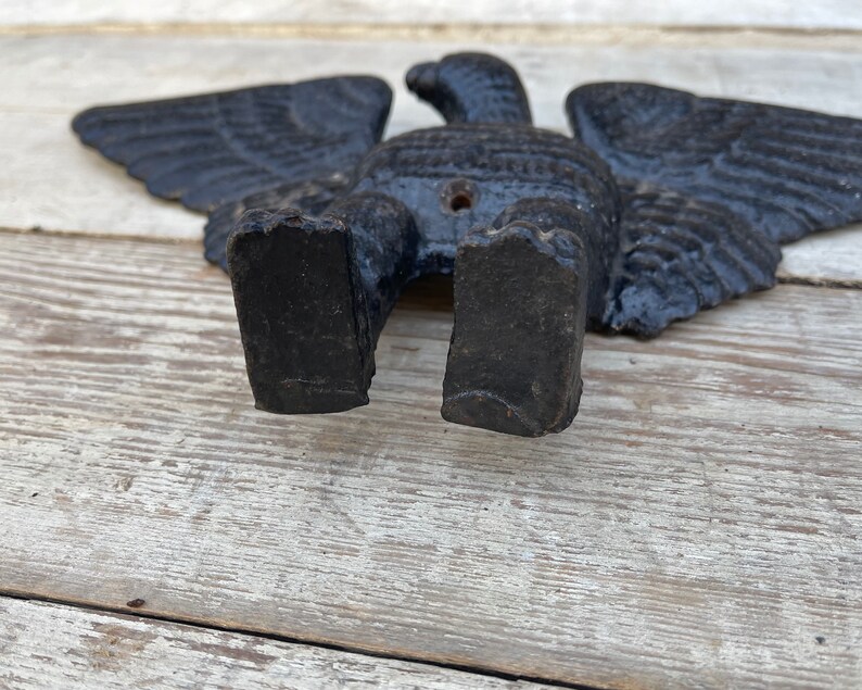 Antique Cast Iron Eagle Vintage Spread Eagle Sculpture Eagle Etsy