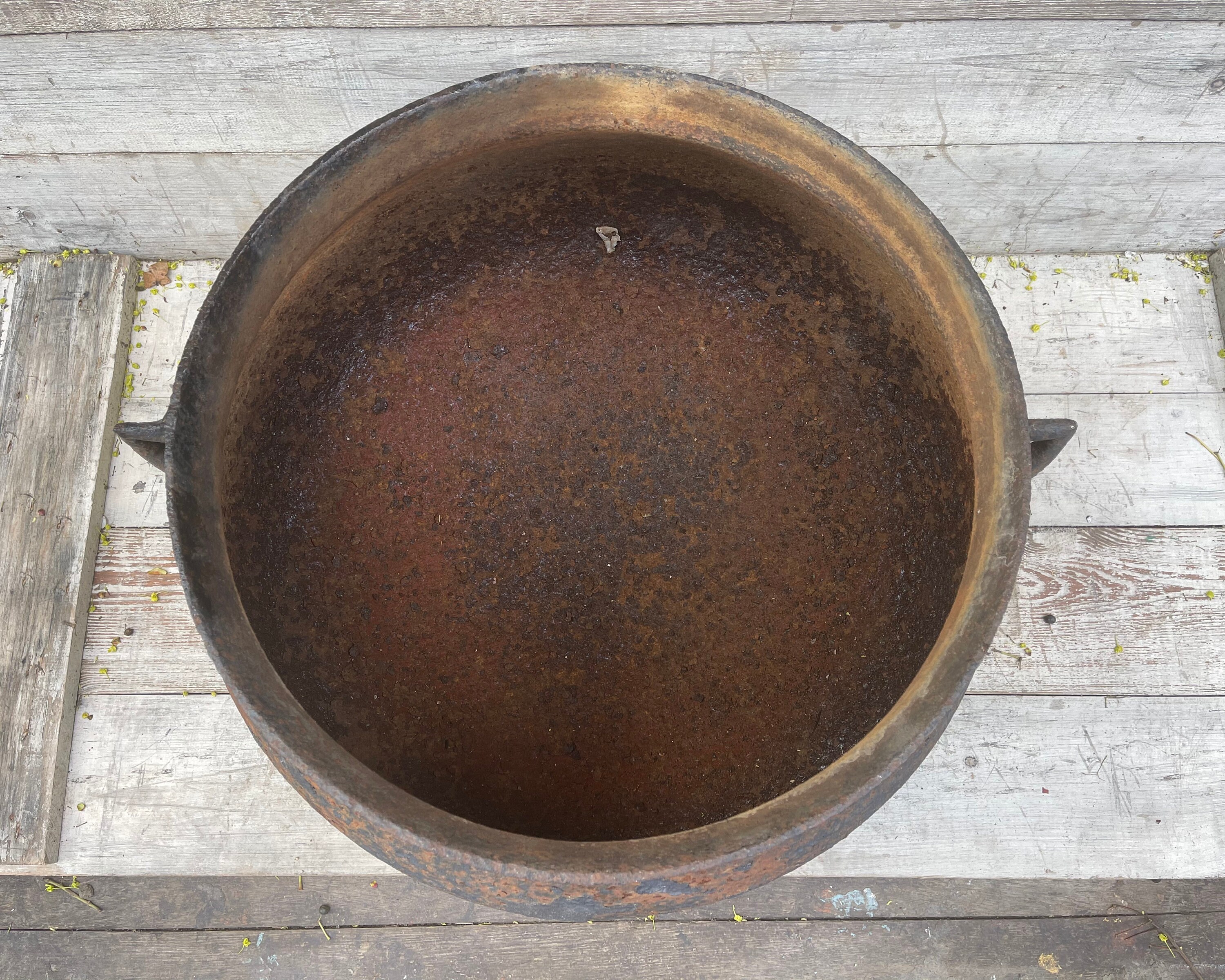 Large Antique Cast Iron Cauldron Farmhouse Antiques Etsy UK
