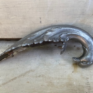 Vintage Hood Ornament Peacock Phoenix Bird Art Deco Art Nouveau Mascot Automobilia Garage Home Decor RARE Car Hood Topper Old Fashioned